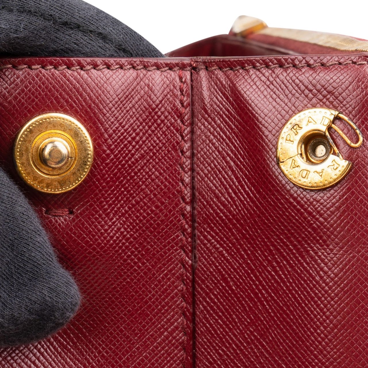 Prada Saffiano Leather Galleria Handbag Rood