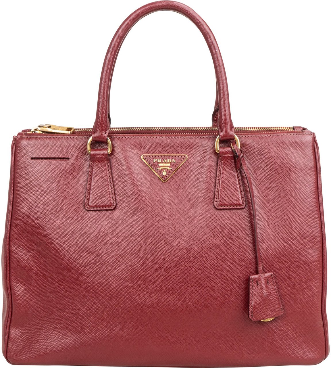 Prada Saffiano Leather Galleria Handbag Rood