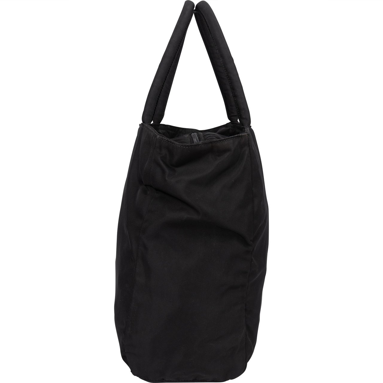 Prada Prada Black Nylon Triangle Handbag Zwart