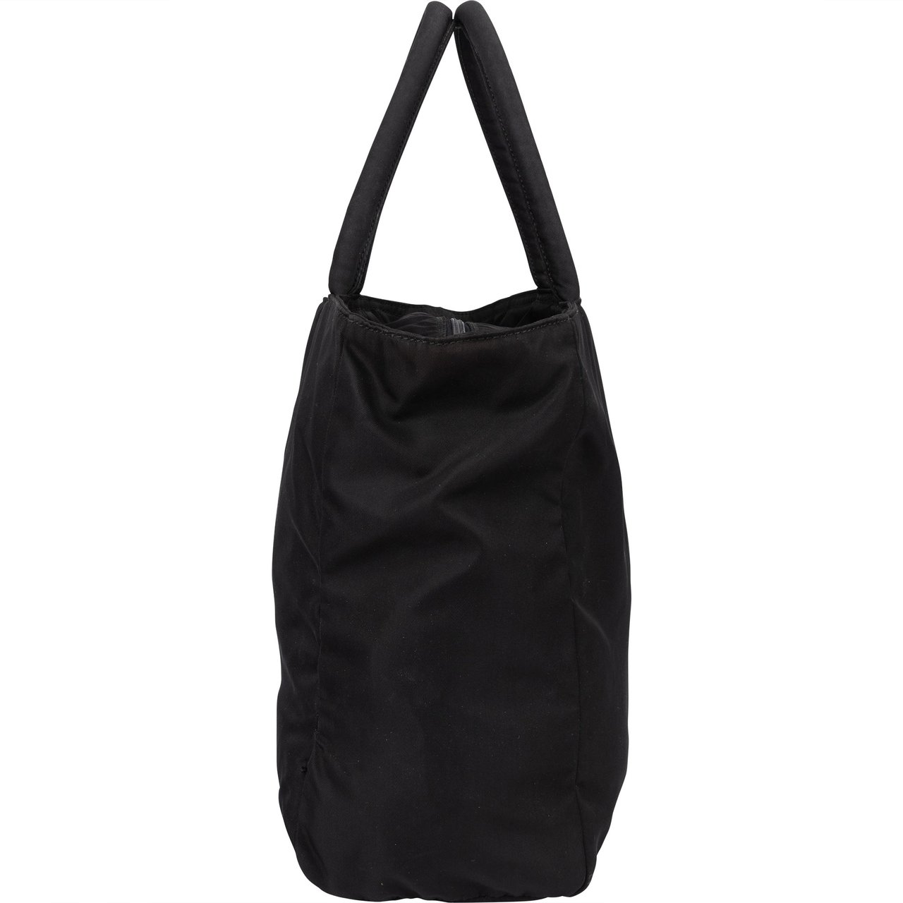 Prada Black Nylon Triangle Handbag Zwart