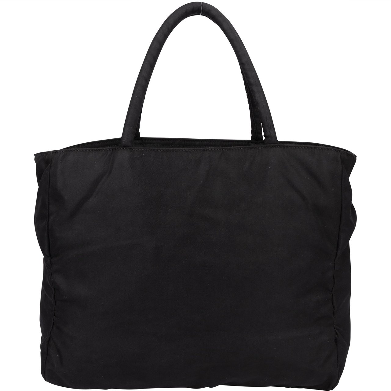 Prada Prada Black Nylon Triangle Handbag Zwart