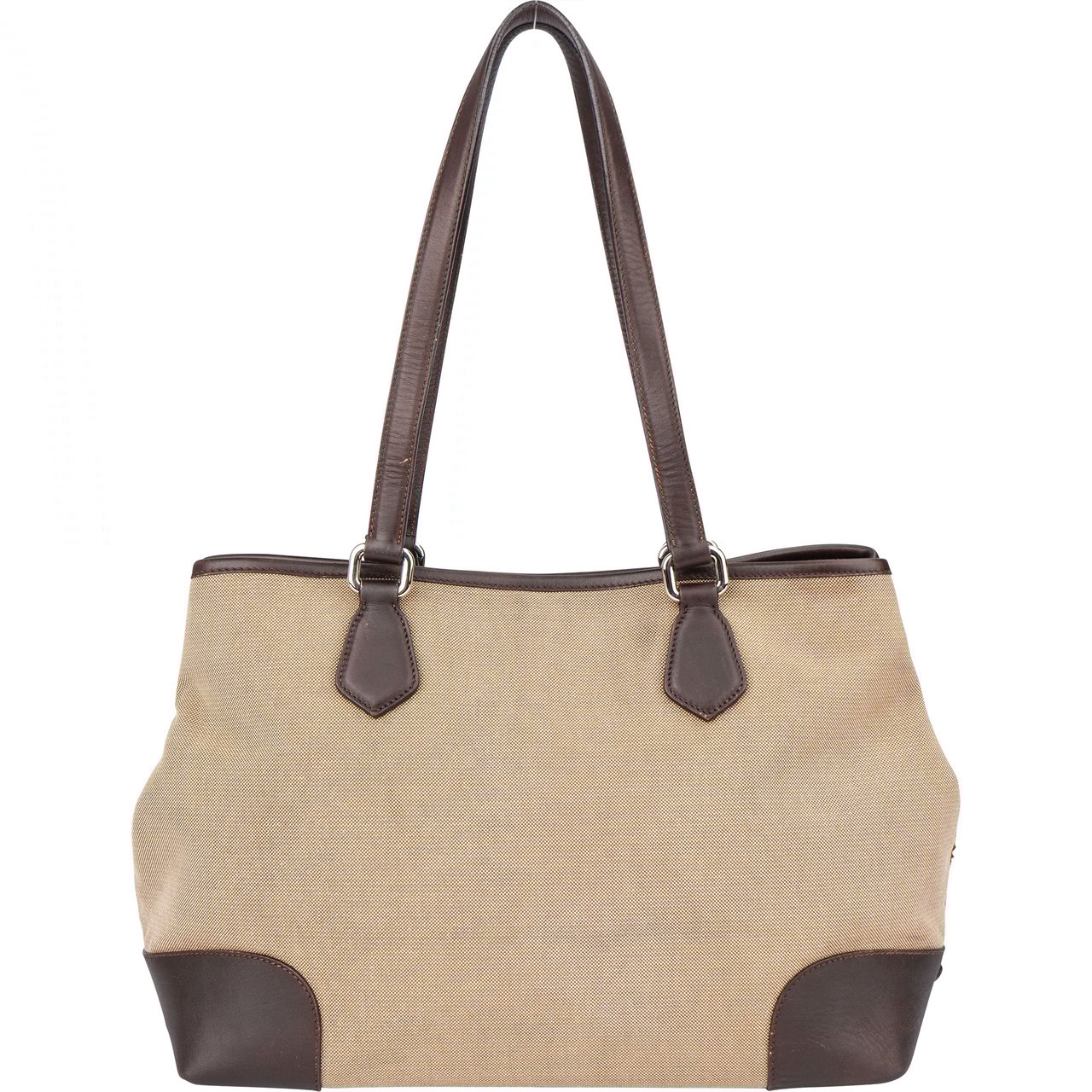 Prada Prada Jacquard Triangle Shoulder Bag Bruin