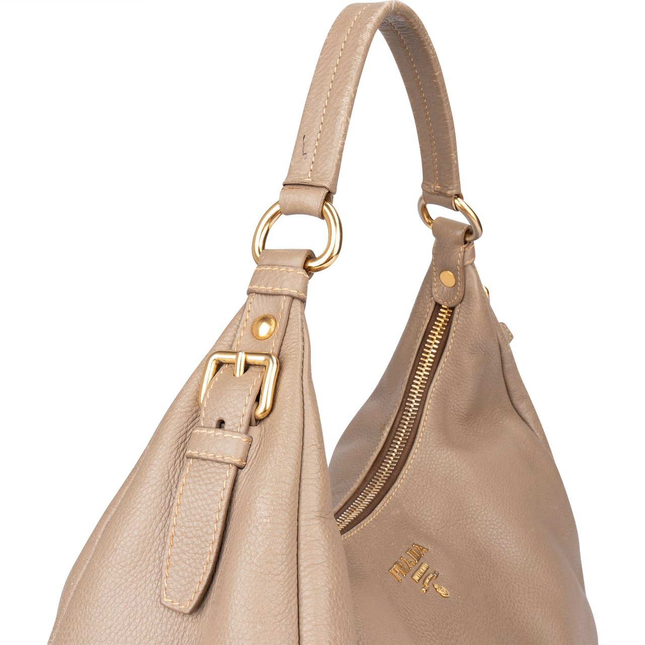 Prada Prada Leather Hobo Bag Divers