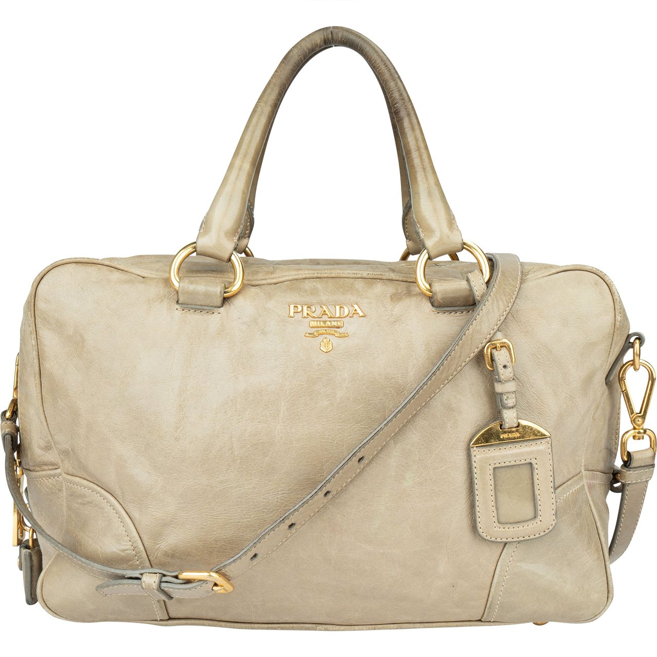 Prada Prada Leather City Handbag Divers