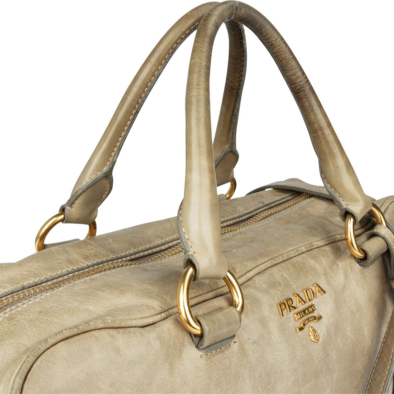 Prada Prada Leather City Handbag Divers