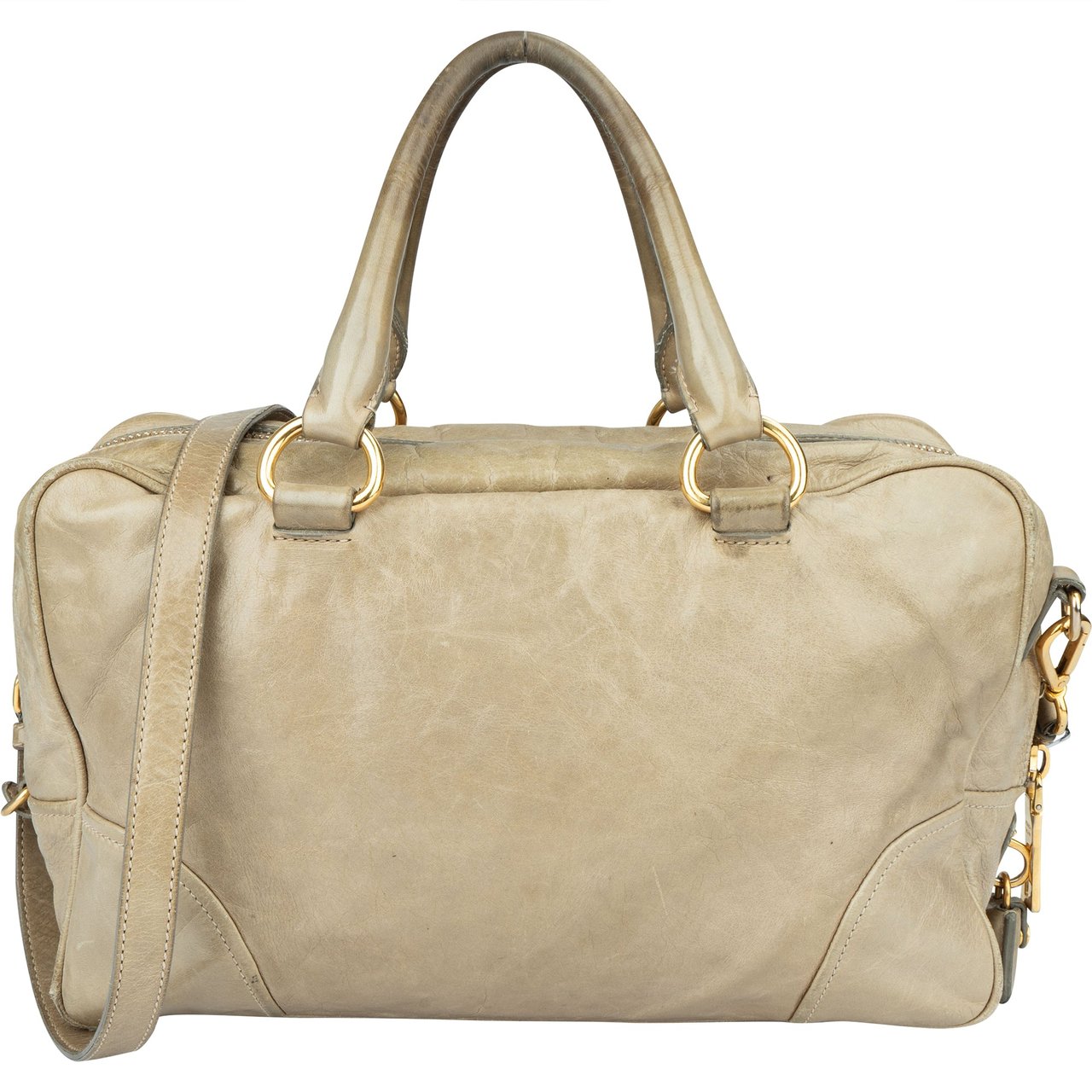 Prada Prada Leather City Handbag Divers