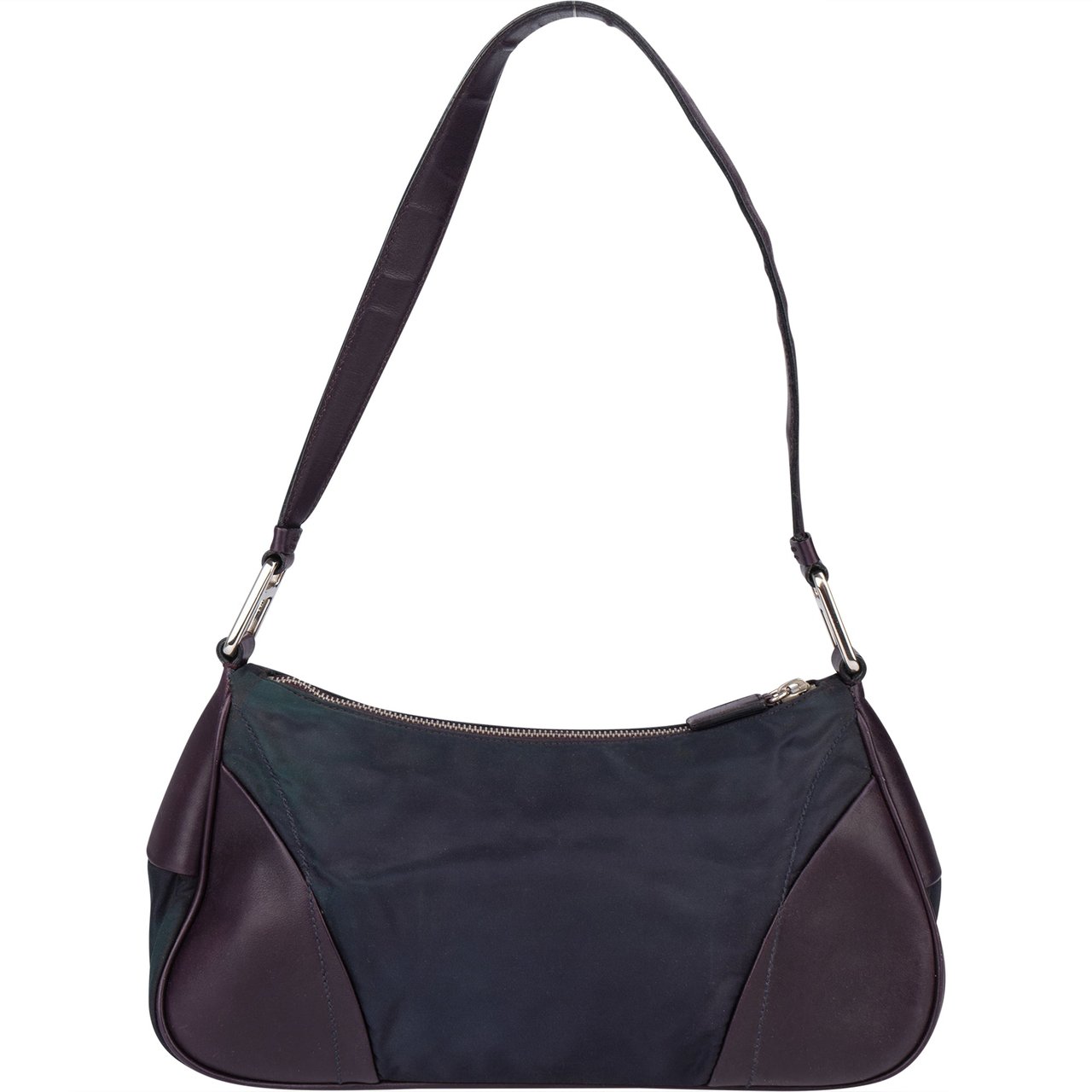 Prada Prada Purple Nylon Triangel Shoulder Bag Paars