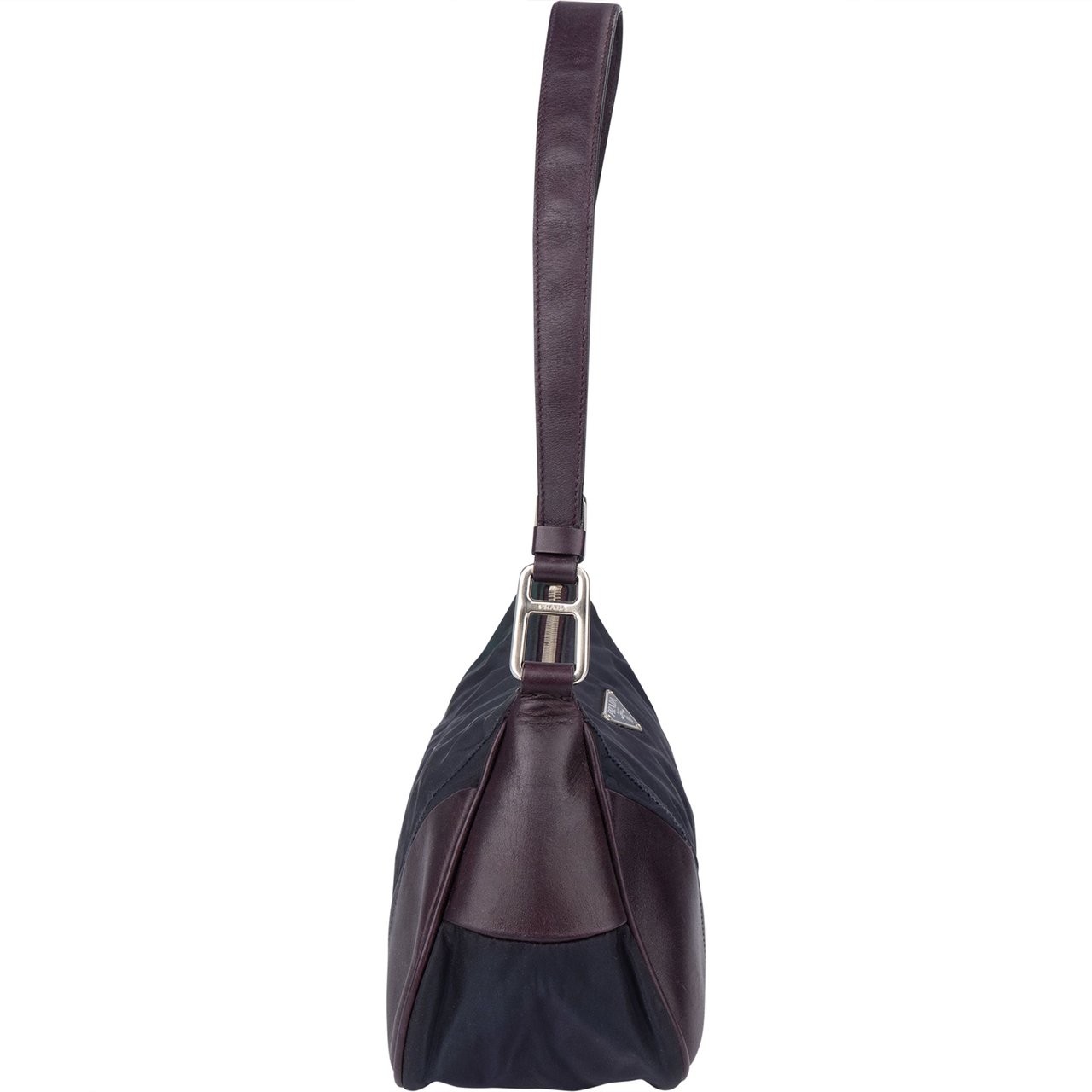 Prada Prada Purple Nylon Triangel Shoulder Bag Paars