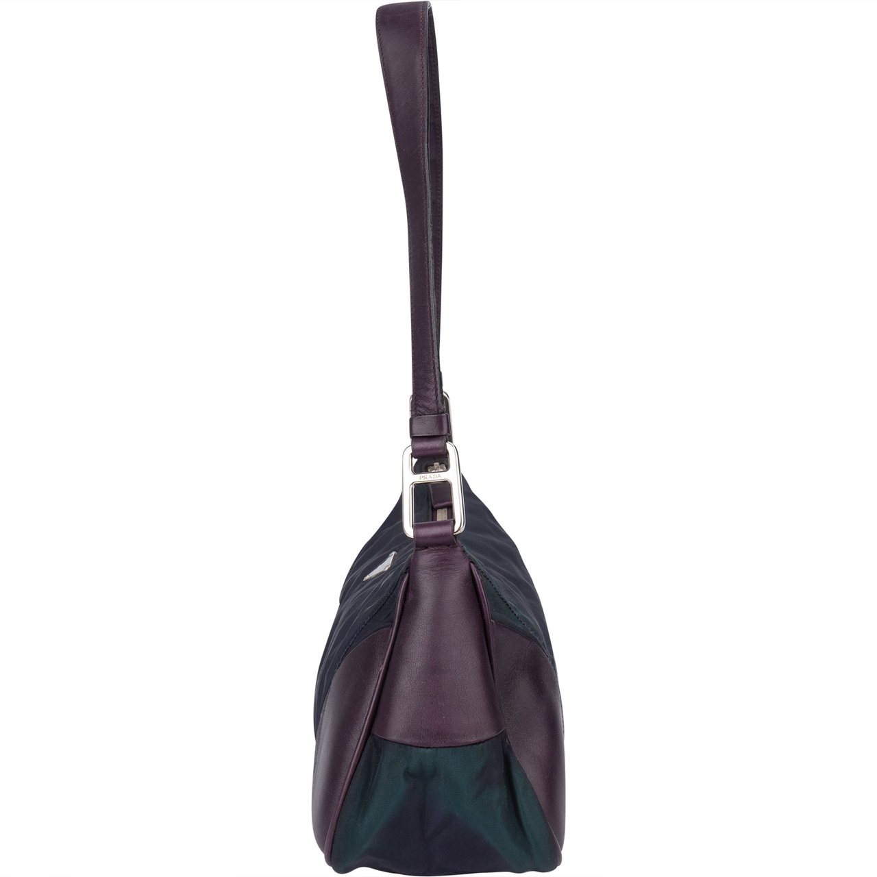 Prada Prada Purple Nylon Triangel Shoulder Bag Paars