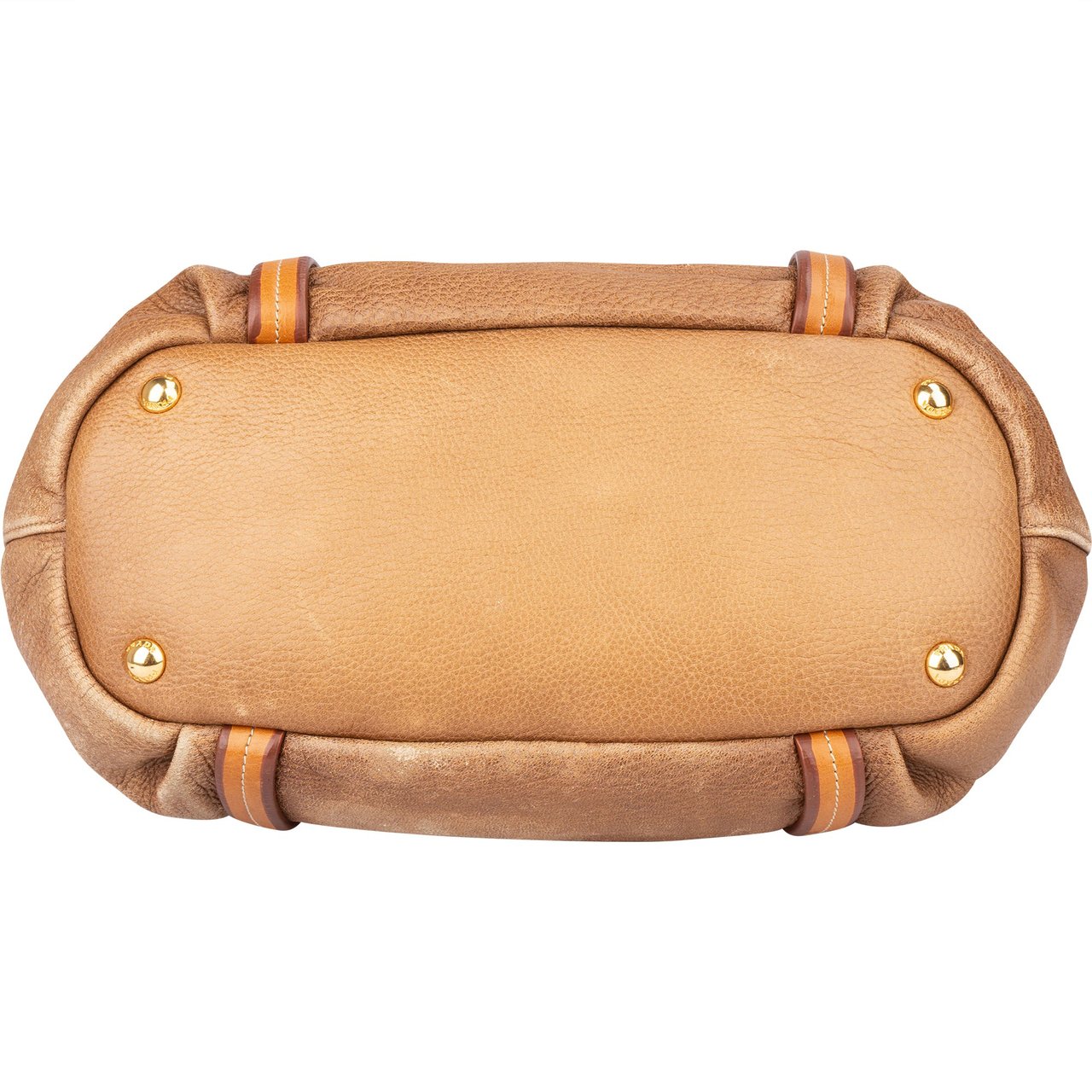 Prada Calfskin Cervo Antik Handbag Bruin