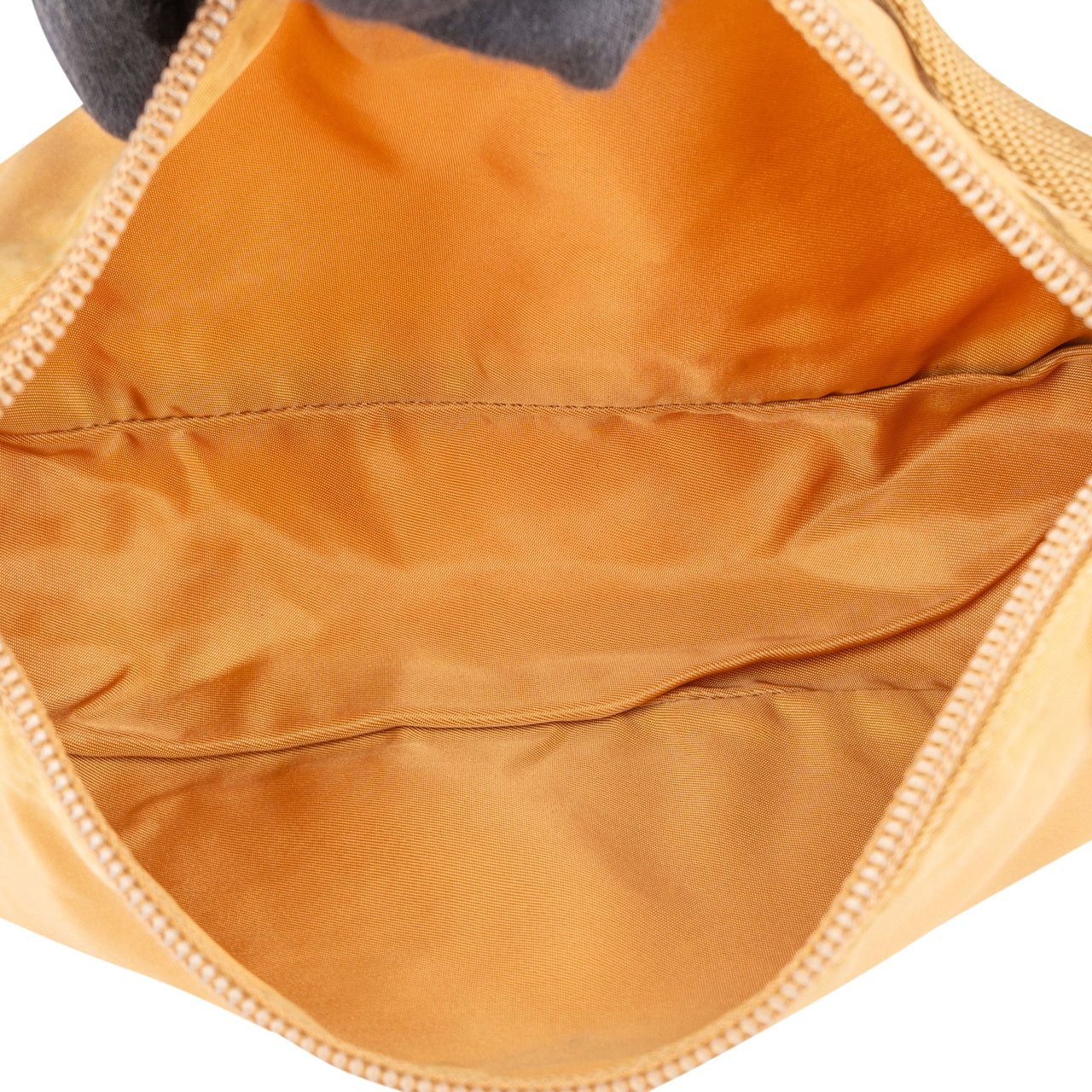 Prada Prada Nylon Triangle Handbag Geel
