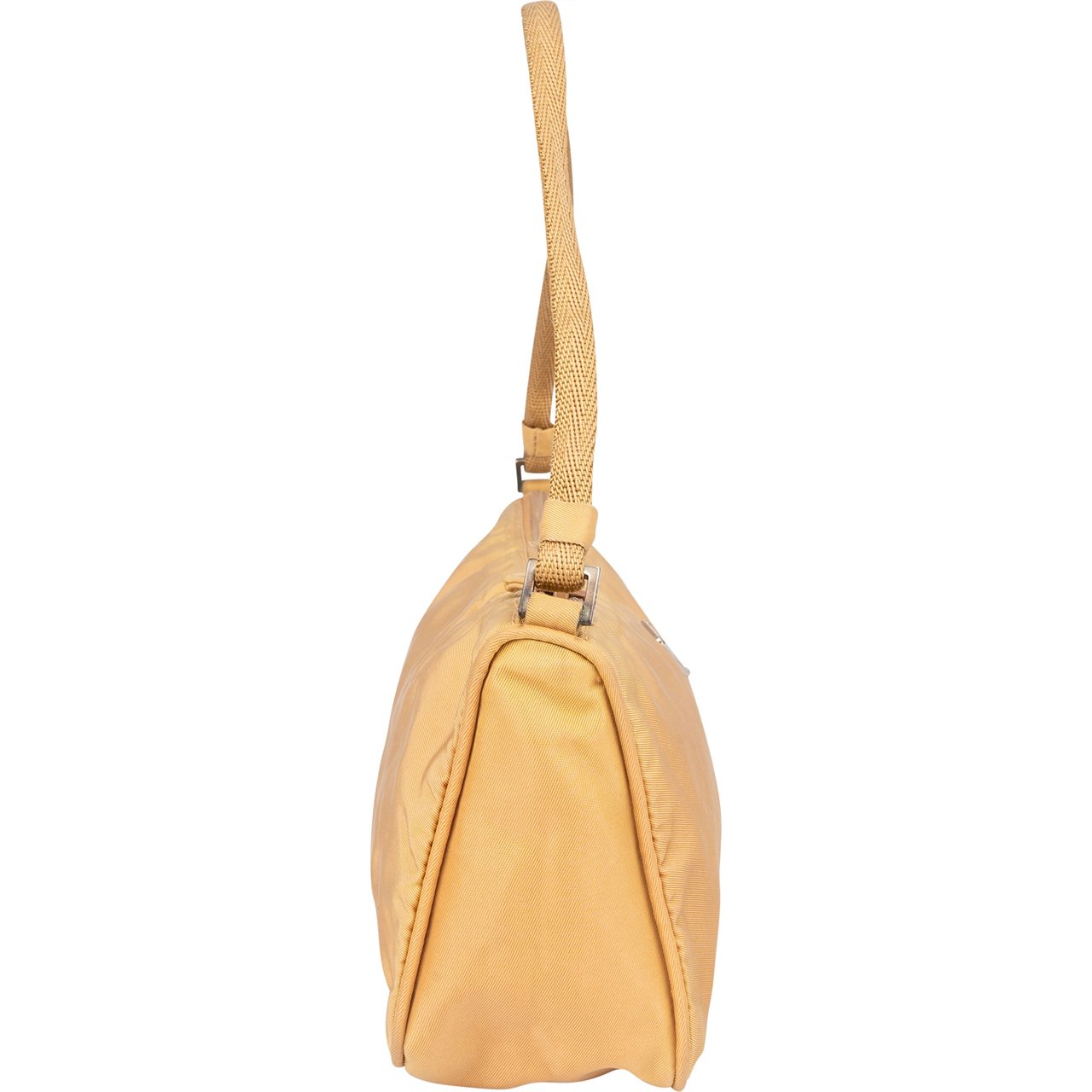 Prada Prada Nylon Triangle Handbag Geel