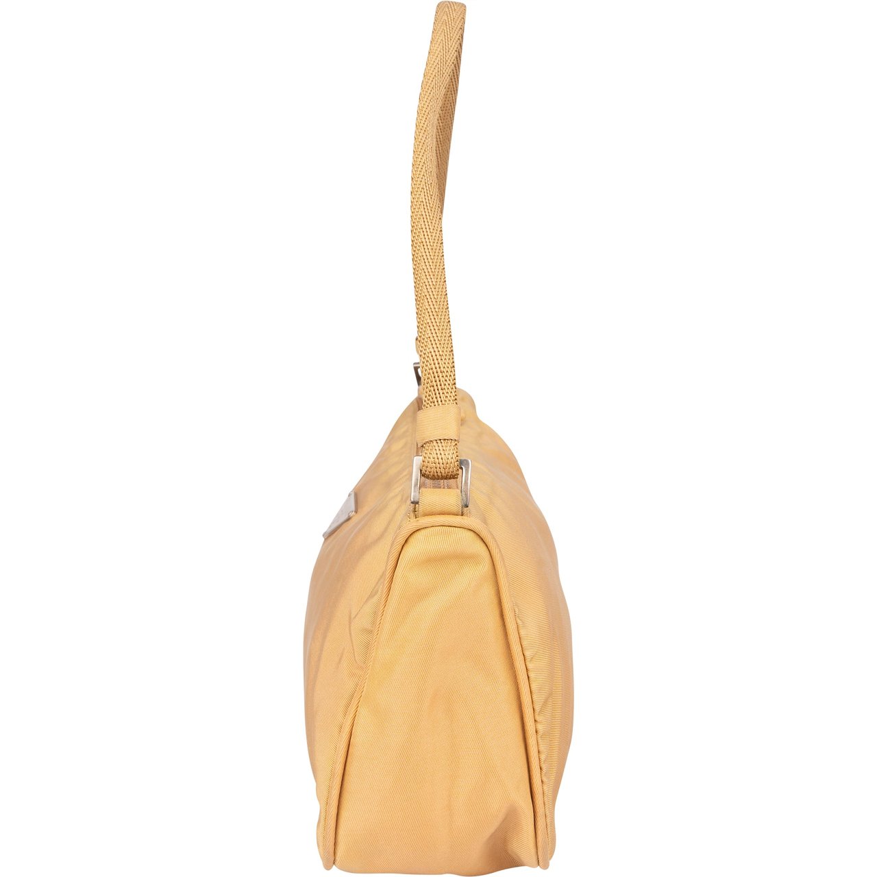 Prada Prada Nylon Triangle Handbag Geel