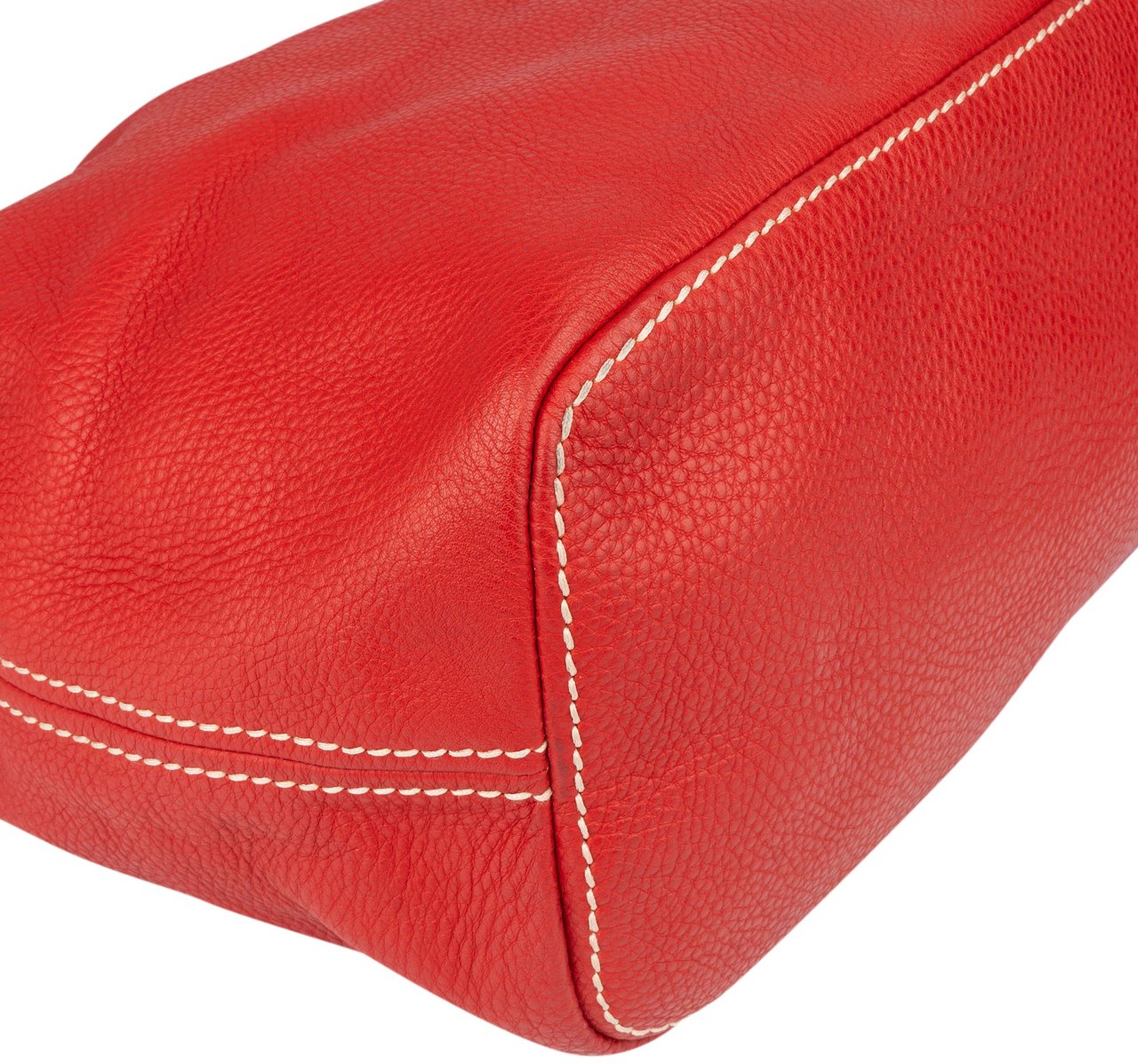 Prada Prada Red Calfskin Daino Handbag Rood