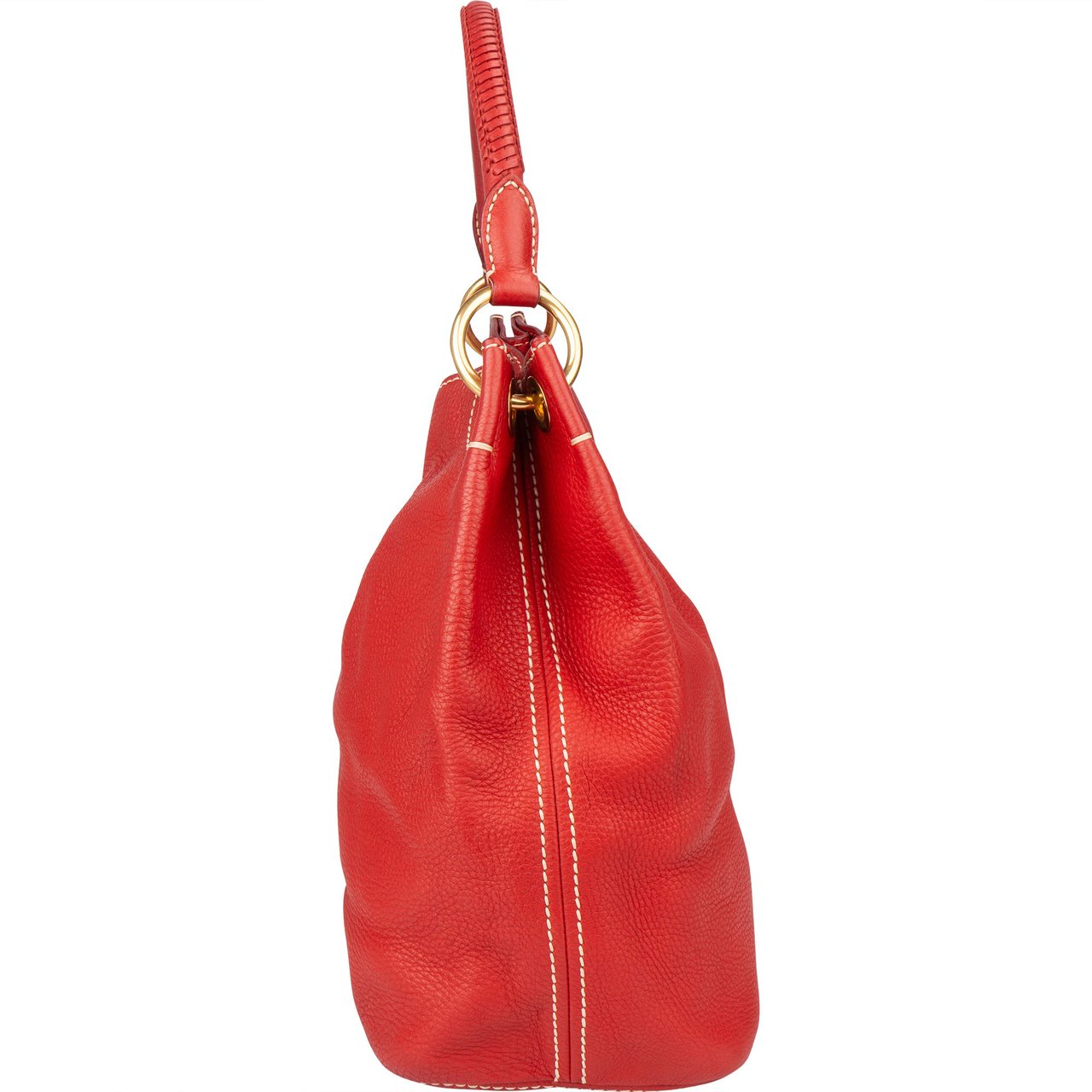 Prada Red Calfskin Daino Handbag Rood