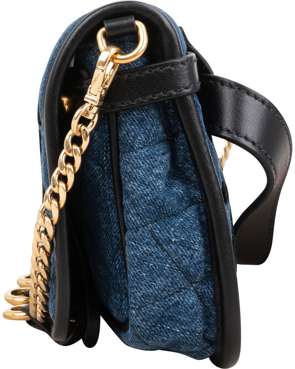 Prada Multicolor Embroidered Denim Cahier Belt Crossbody Bag Blauw