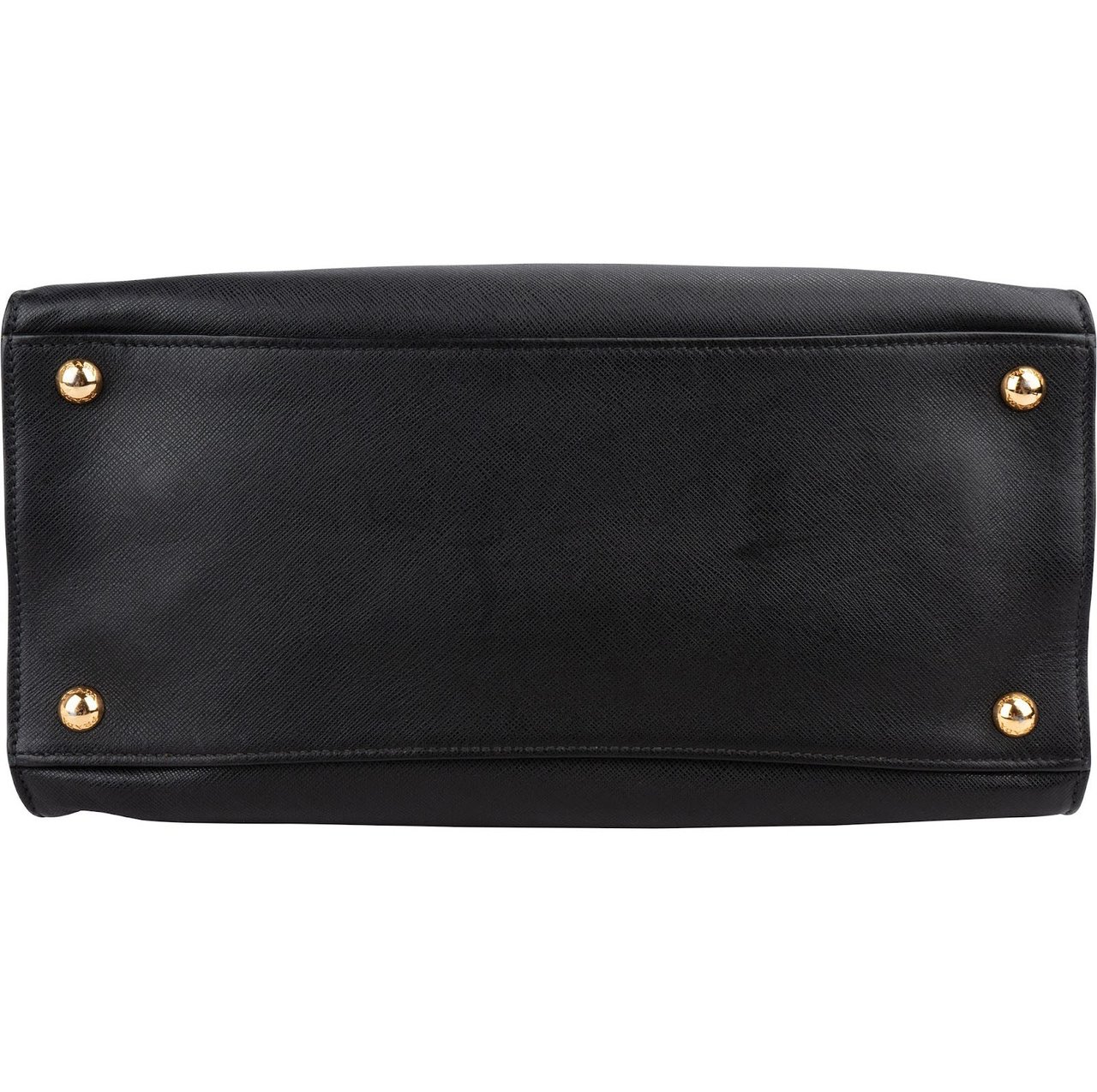 Prada Black Saffiano Leather Galleria Tote Handbag Zwart