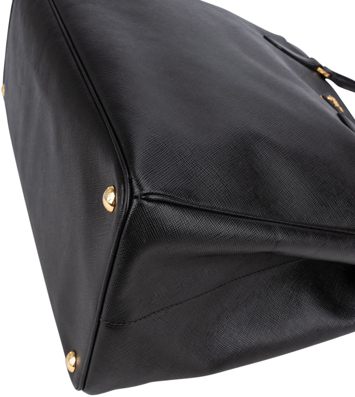 Prada Black Saffiano Leather Galleria Handbag Zwart