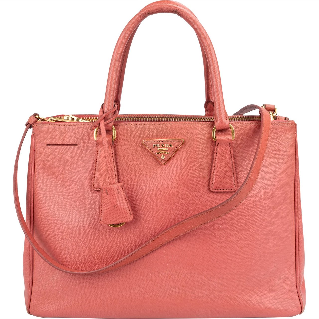 Prada Tamaris Saffiano Lux Leather Galleria Handbag Divers