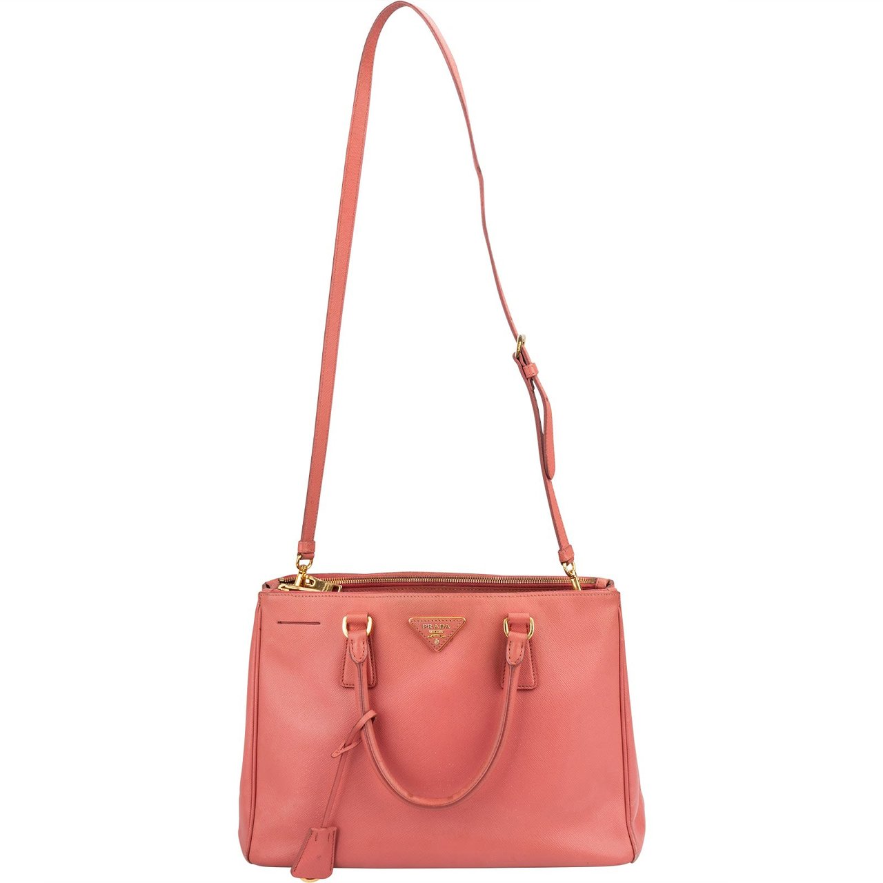 Prada Tamaris Saffiano Lux Leather Galleria Handbag Divers