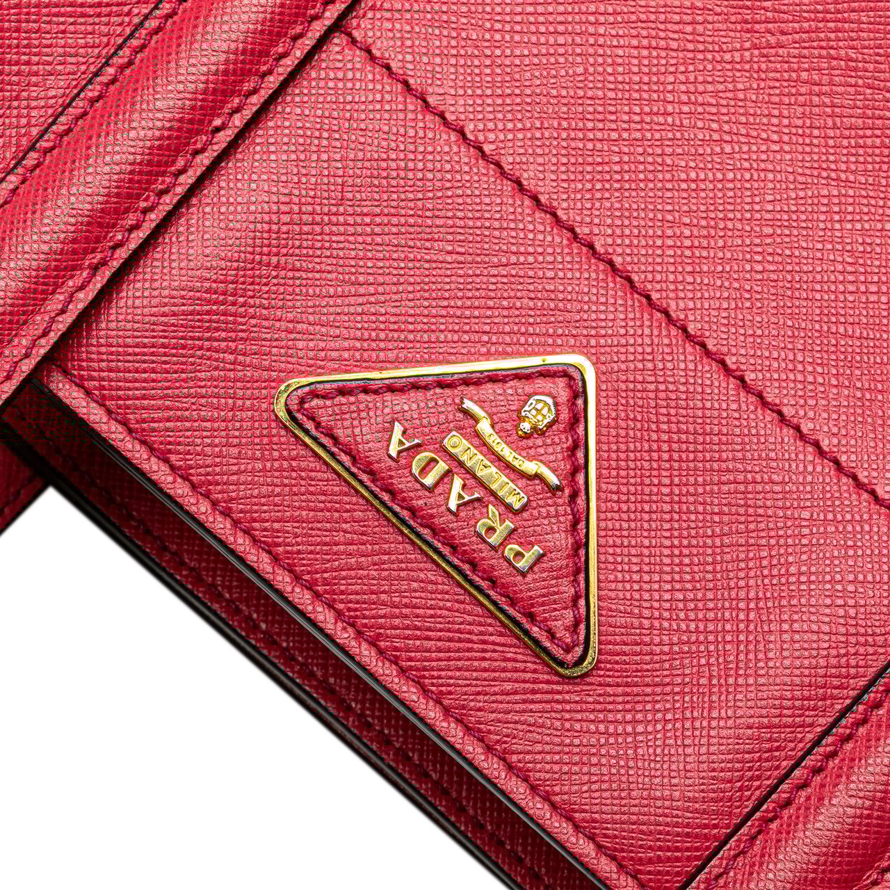 Prada Saffiano Soft Triple Pocket Tote Roze