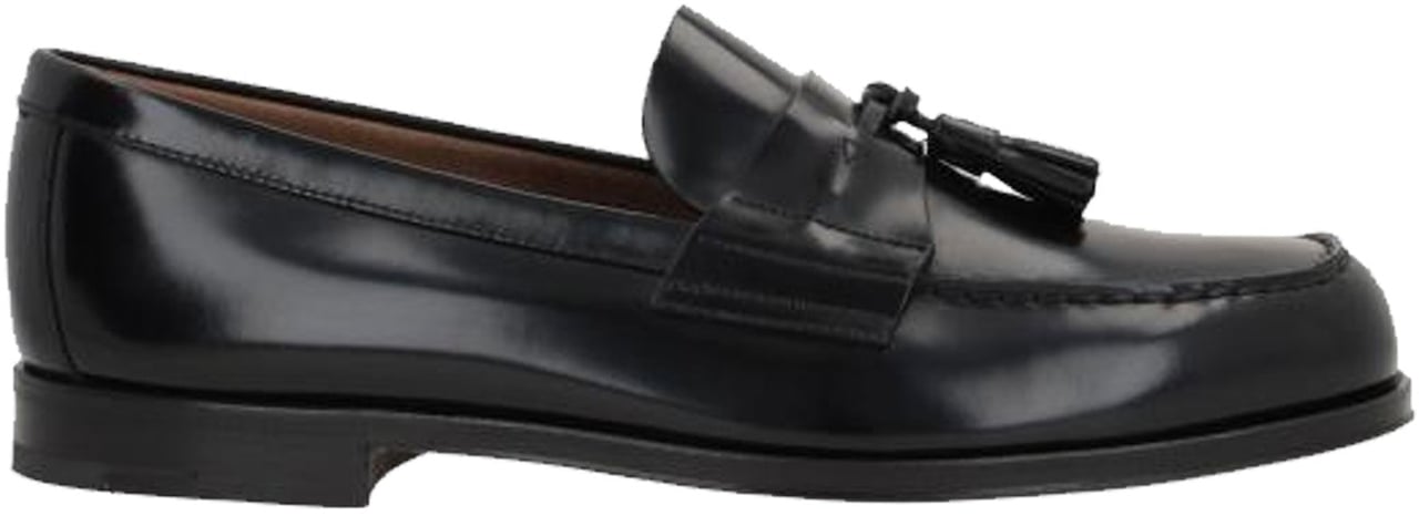 Prada Prada Herren Leather Loafers Zwart