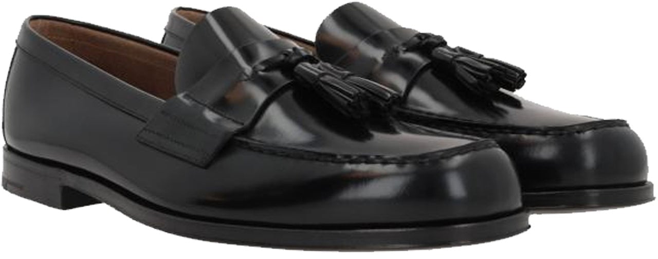 Prada Prada Herren Leather Loafers Zwart
