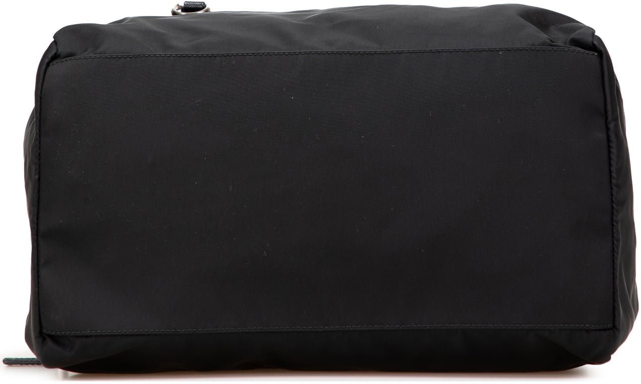Prada Saffiano Trimmed Tessuto Handbag Zwart