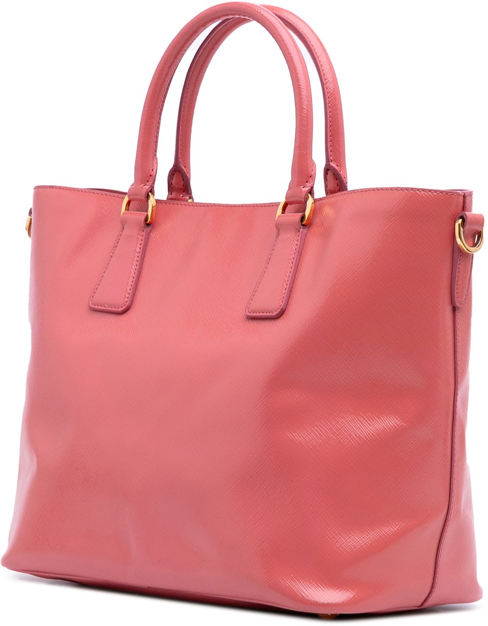 Prada Saffiano Vernice Satchel Roze