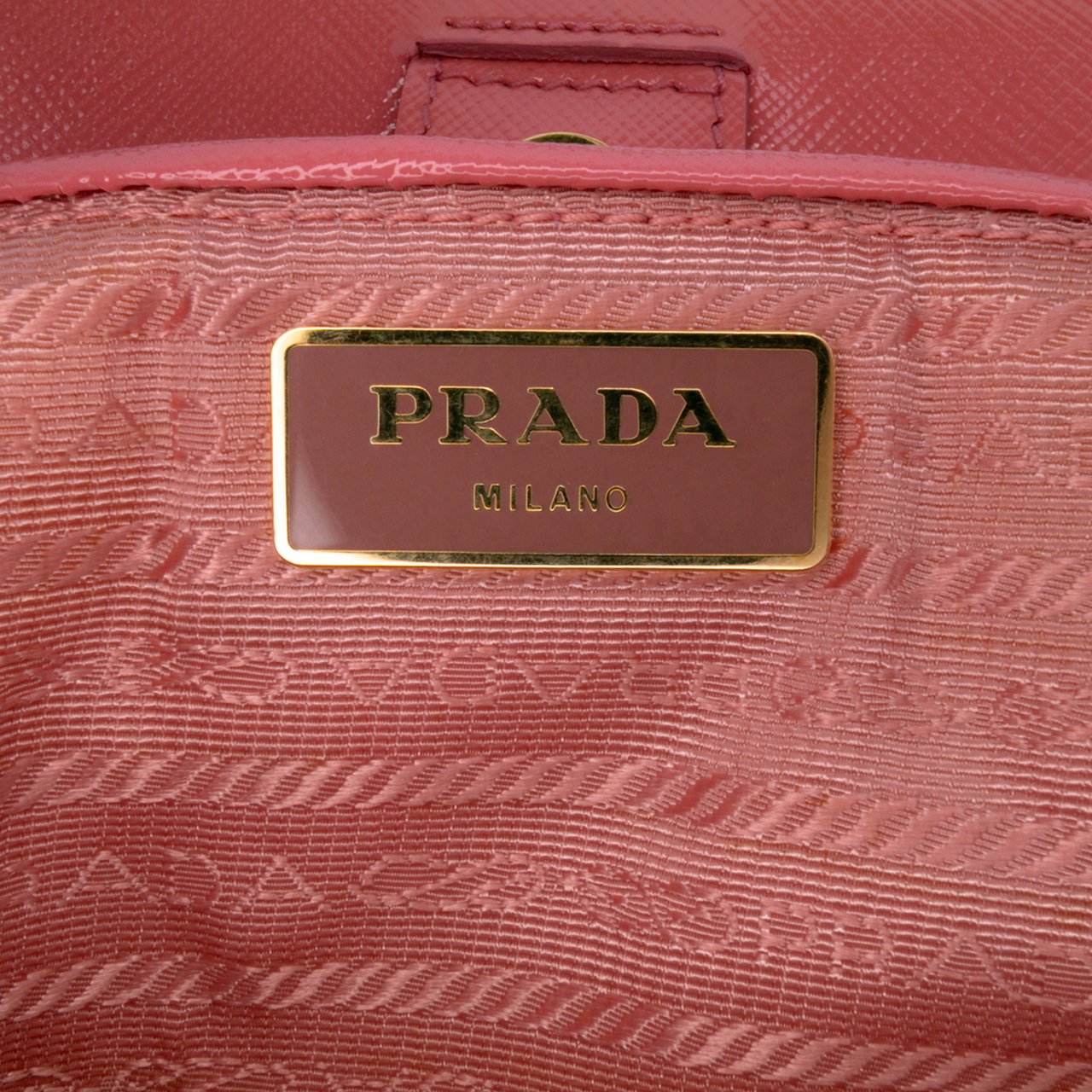 Prada Saffiano Vernice Satchel Roze