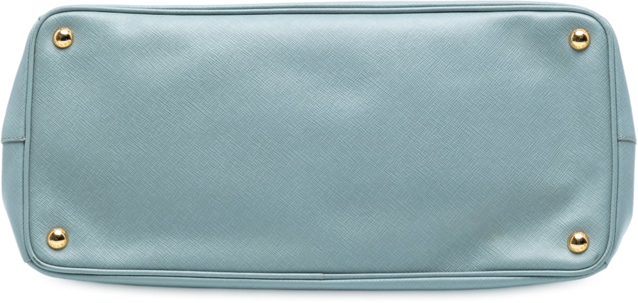 Prada Large Saffiano Lux Galleria Satchel Blauw