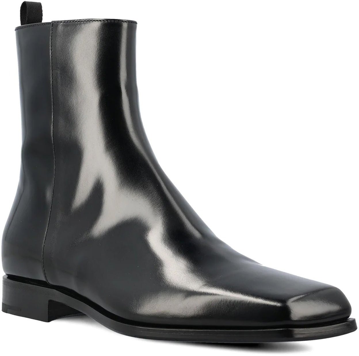 Prada Prada Leather Boots Zwart