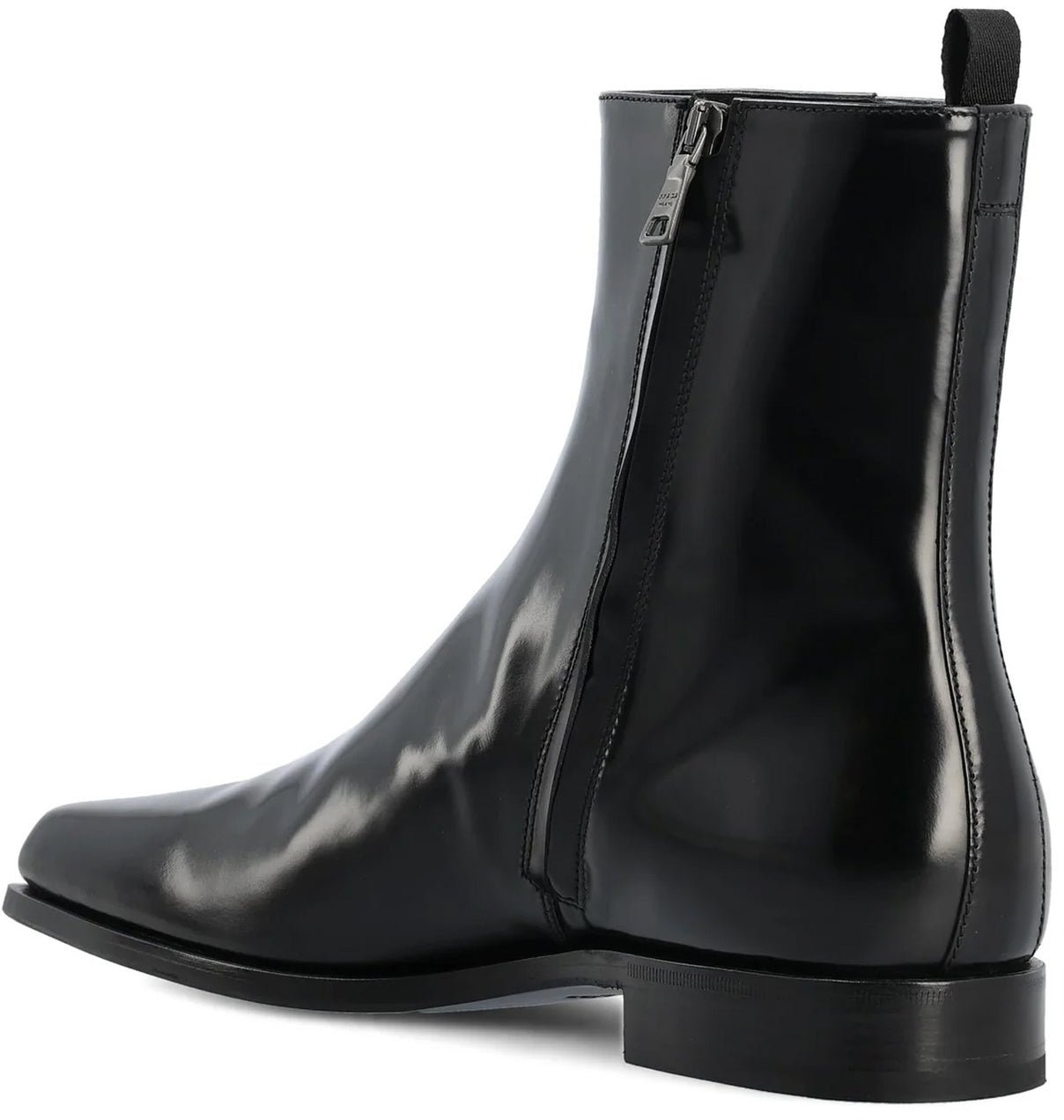 Prada Prada Leather Boots Zwart