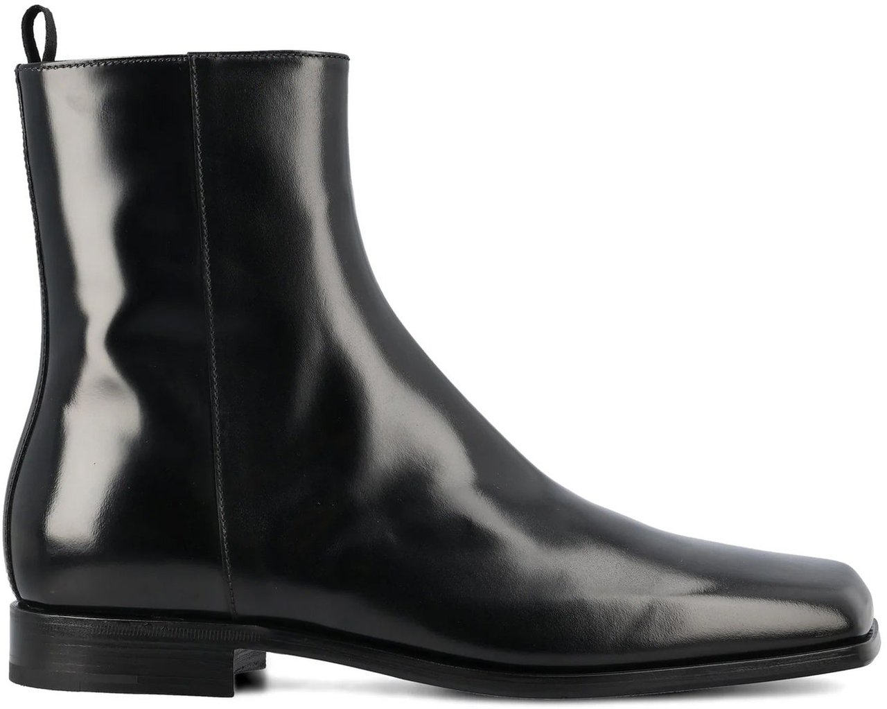 Prada Prada Leather Boots Zwart