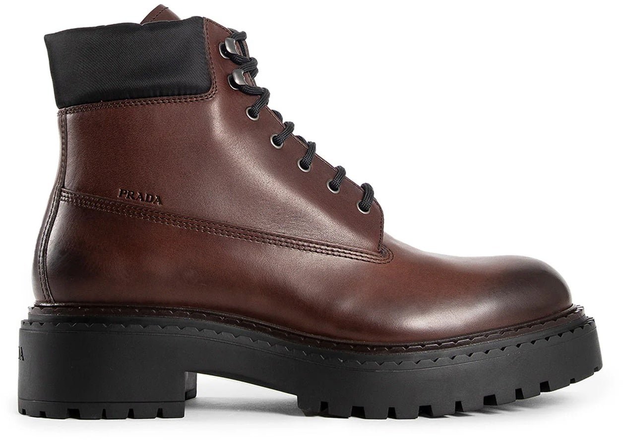 Prada Prada Leather Boots Bruin