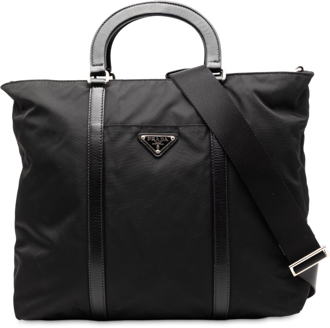 Prada Tessuto Satchel Zwart