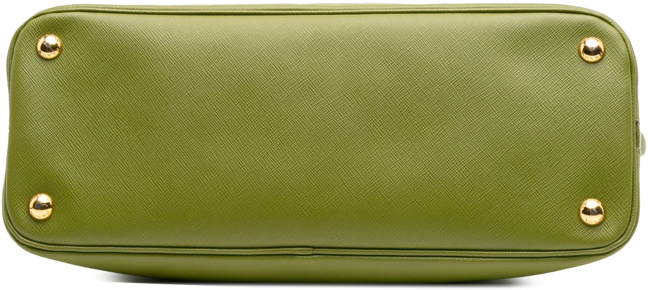 Prada Medium Saffiano Lux Promenade Satchel Groen