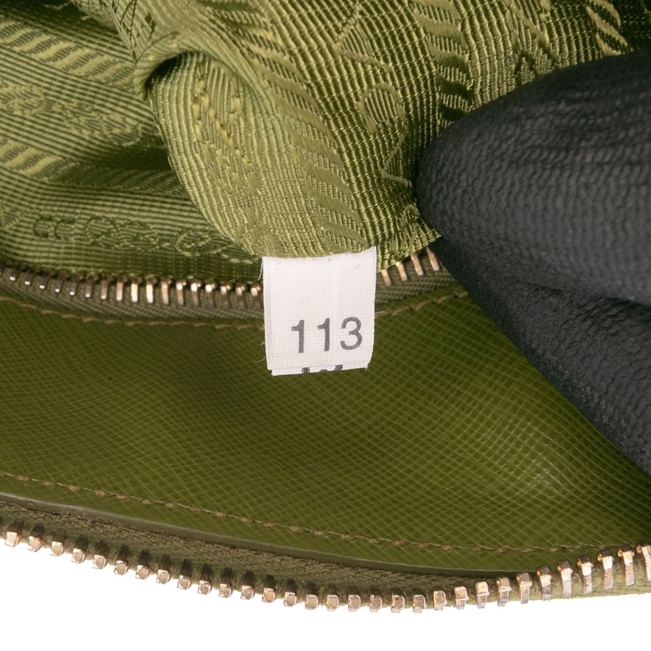 Prada Medium Saffiano Lux Promenade Satchel Groen