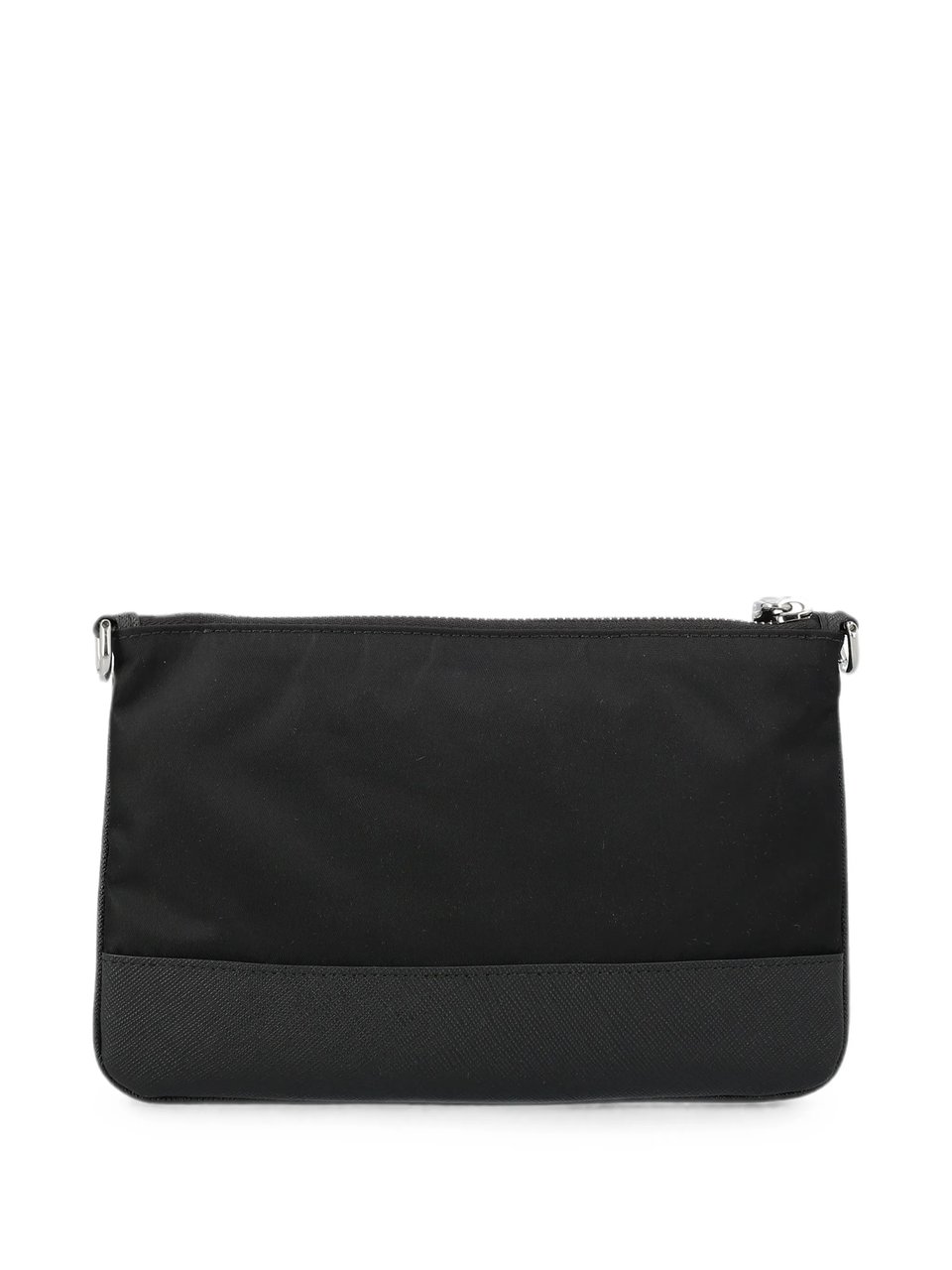 Prada Rectangular Crossbody Bag With Zip Closure And Detachable Cord Strap Zwart