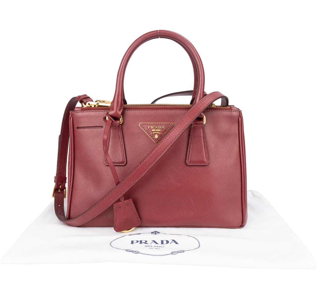 Prada Prada Saffiano Leather Galleria Handbag Divers