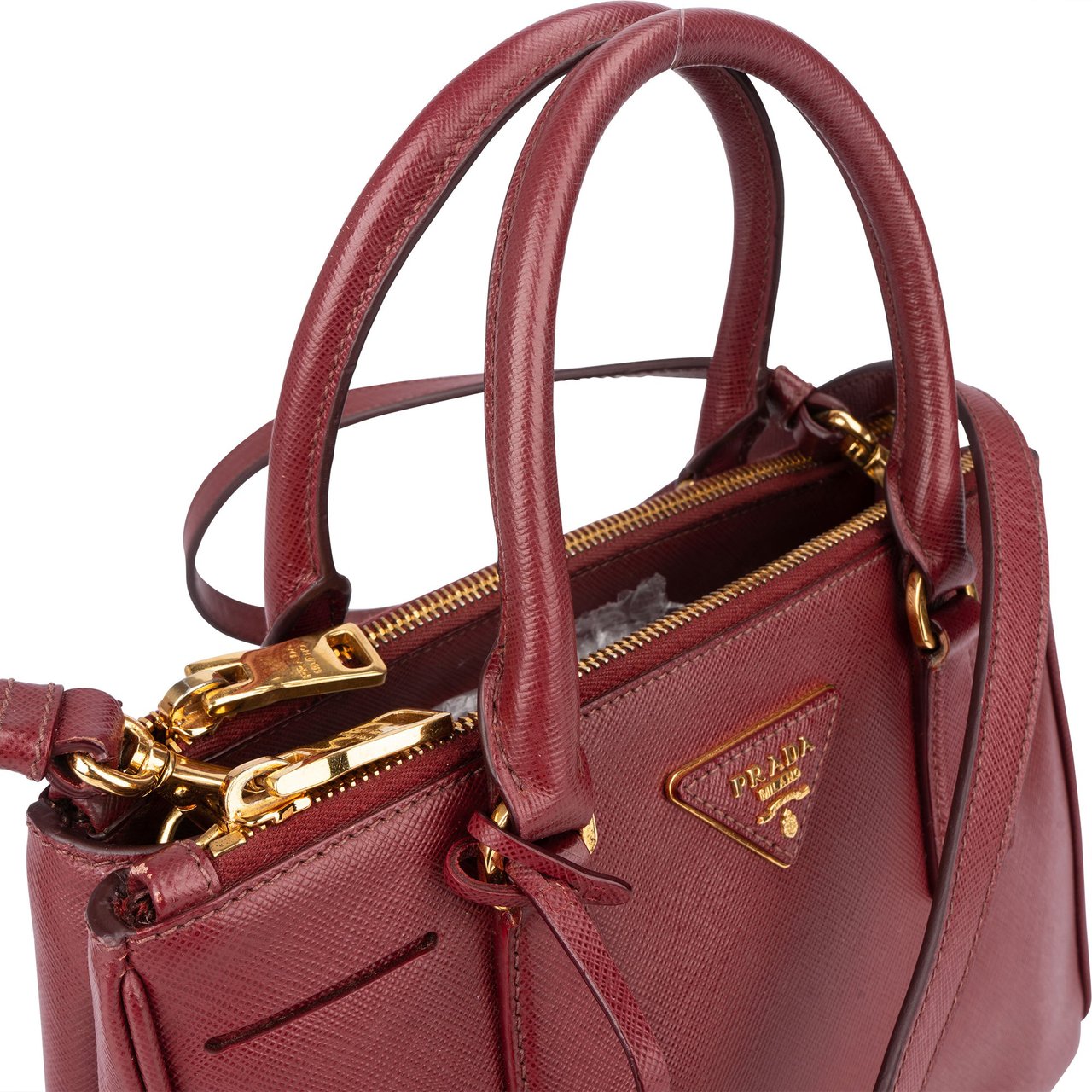 Prada Prada Saffiano Leather Galleria Handbag Divers