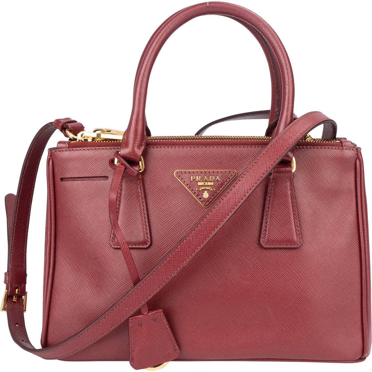 Prada Prada Saffiano Leather Galleria Handbag Divers