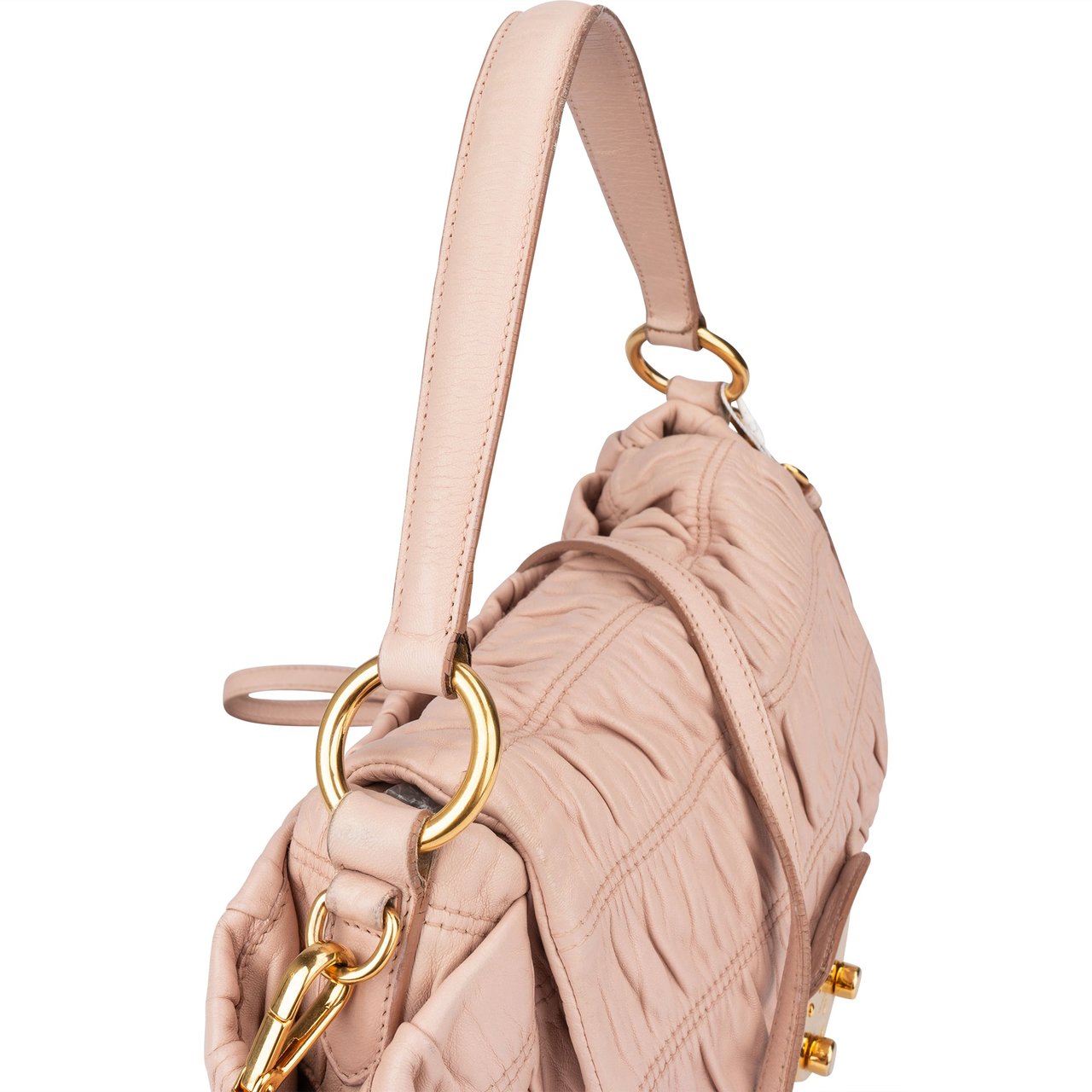 Prada Prada Quilted Leather City Crossbody Bag Roze