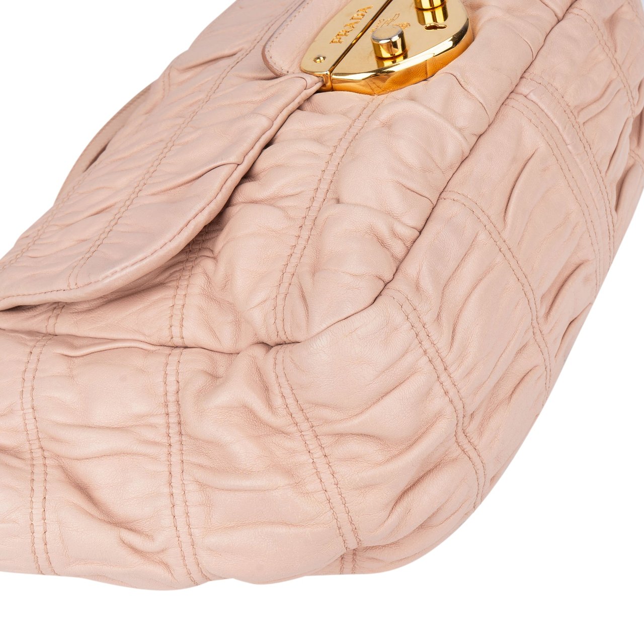 Prada Prada Quilted Leather City Crossbody Bag Roze