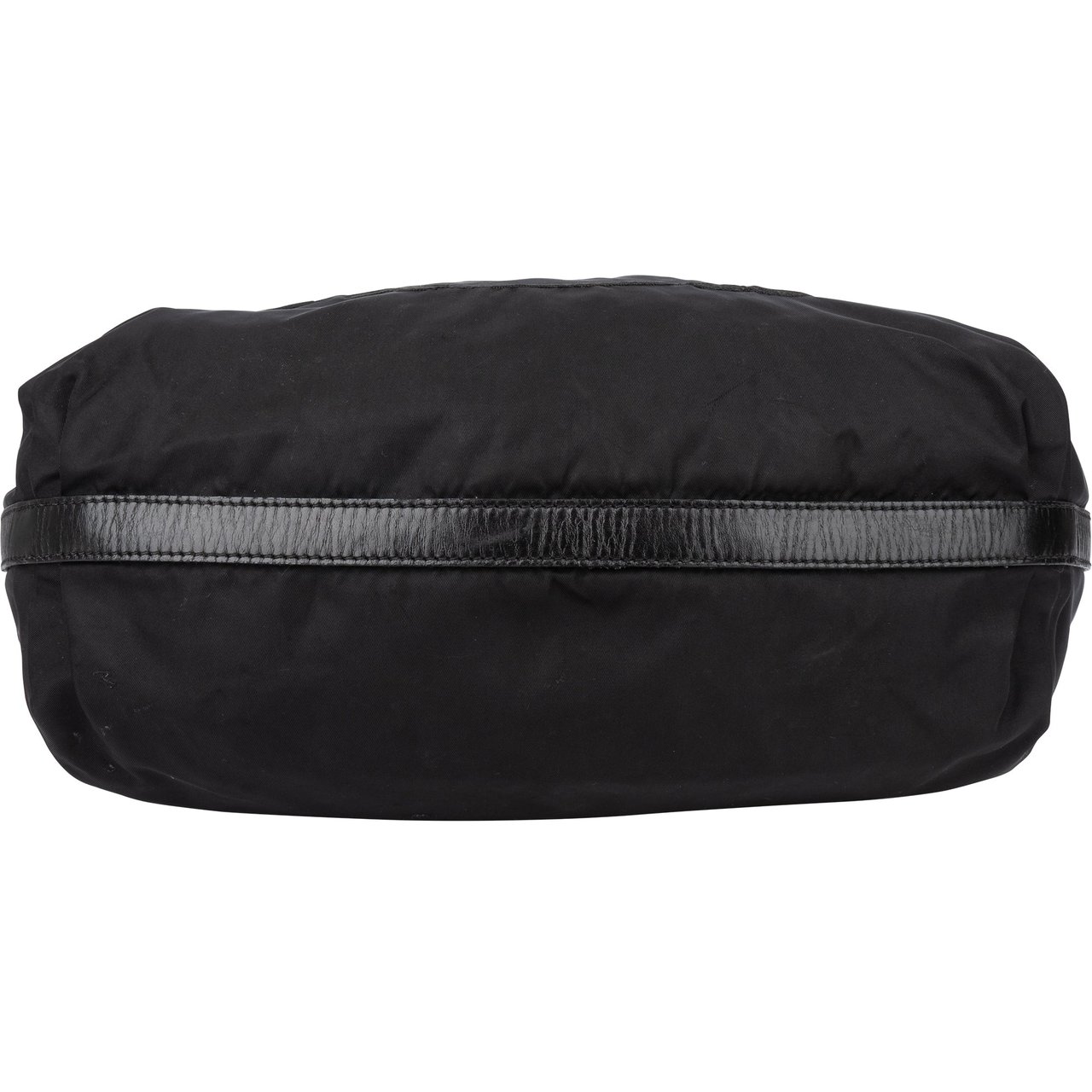 Prada Prada Nylon Oblique Hobo Bag Zwart