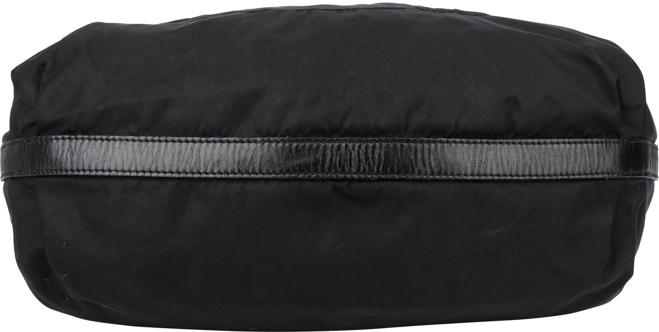 Prada Nylon Oblique Hobo Bag Zwart