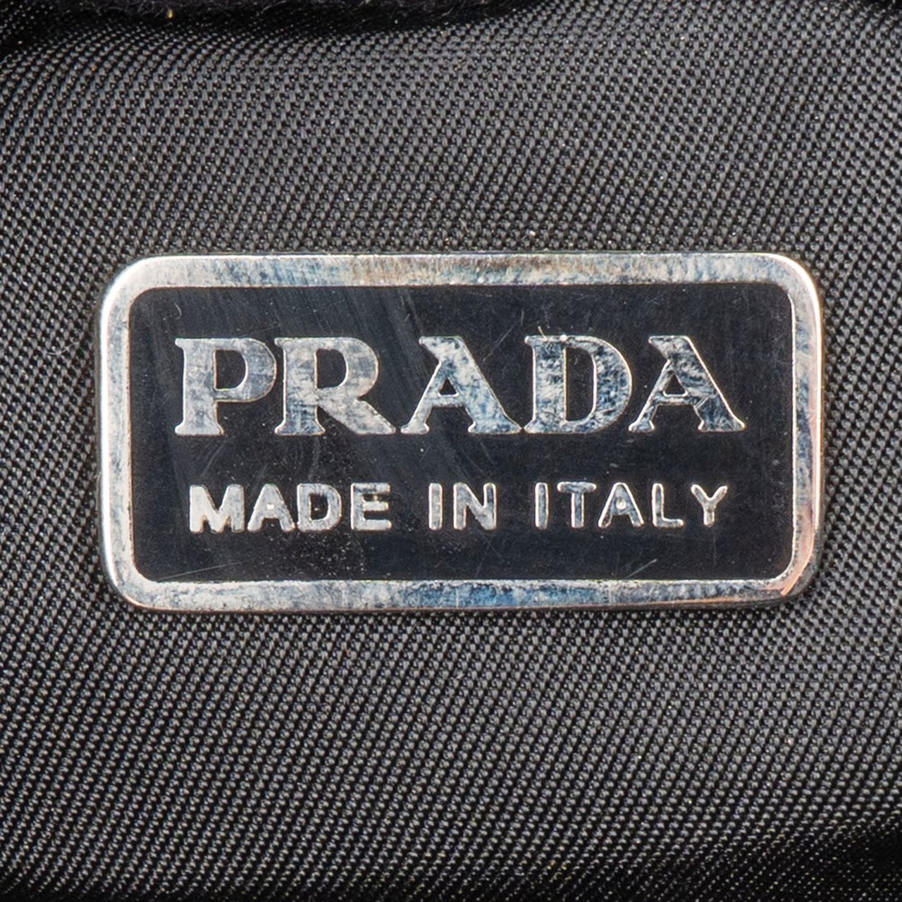 Prada Prada Black Nylon Triangle Vintage Re-Editon Handbag Zwart