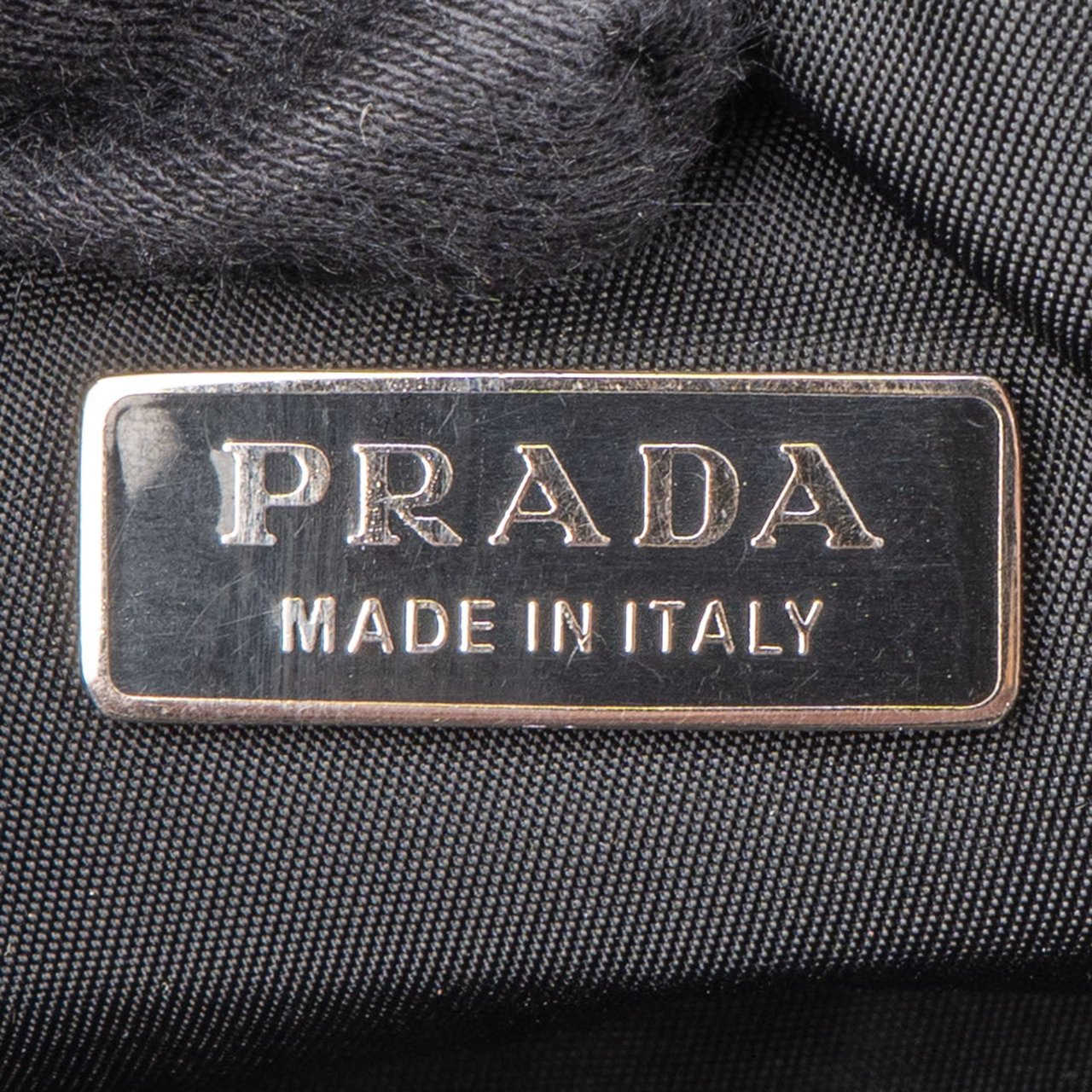 Prada Prada Black Nylon Triangle Vintage Re-Editon Handbag Zwart