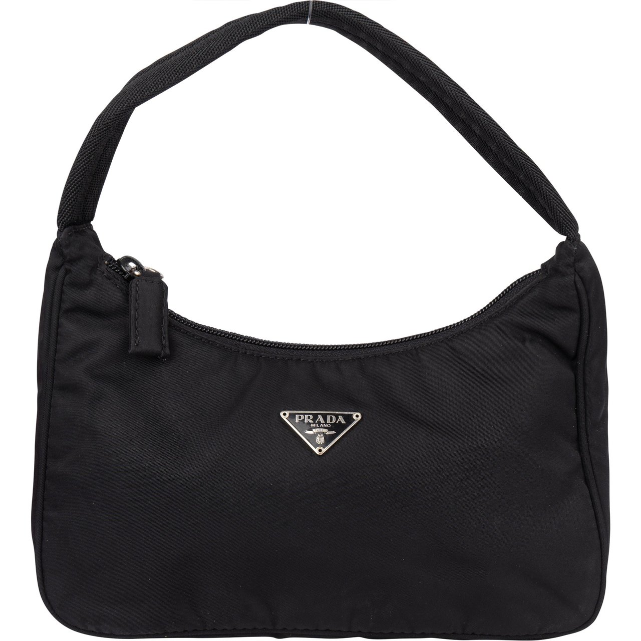 Prada Prada Black Nylon Triangle Vintage Re-Editon Handbag Zwart