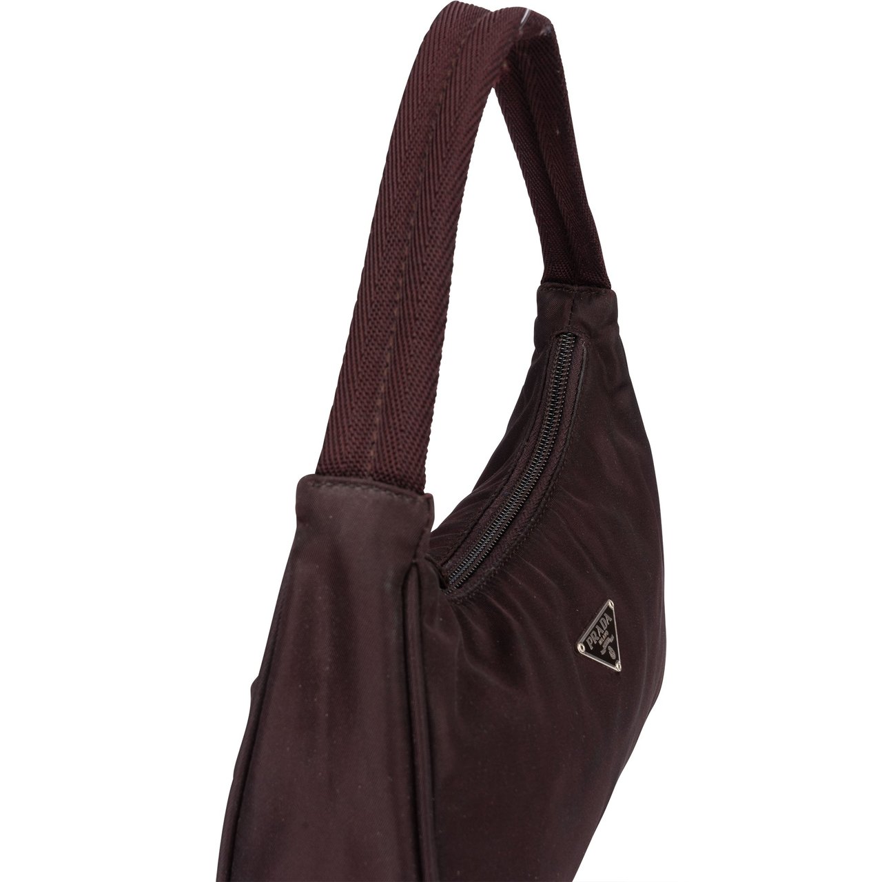 Prada Prada Purple Nylon Triangle Vintage Re-Editon Handbag Paars